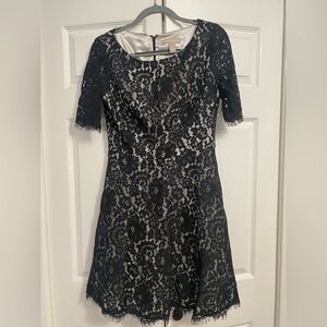 Banana Republic Black Lace Midi Dress